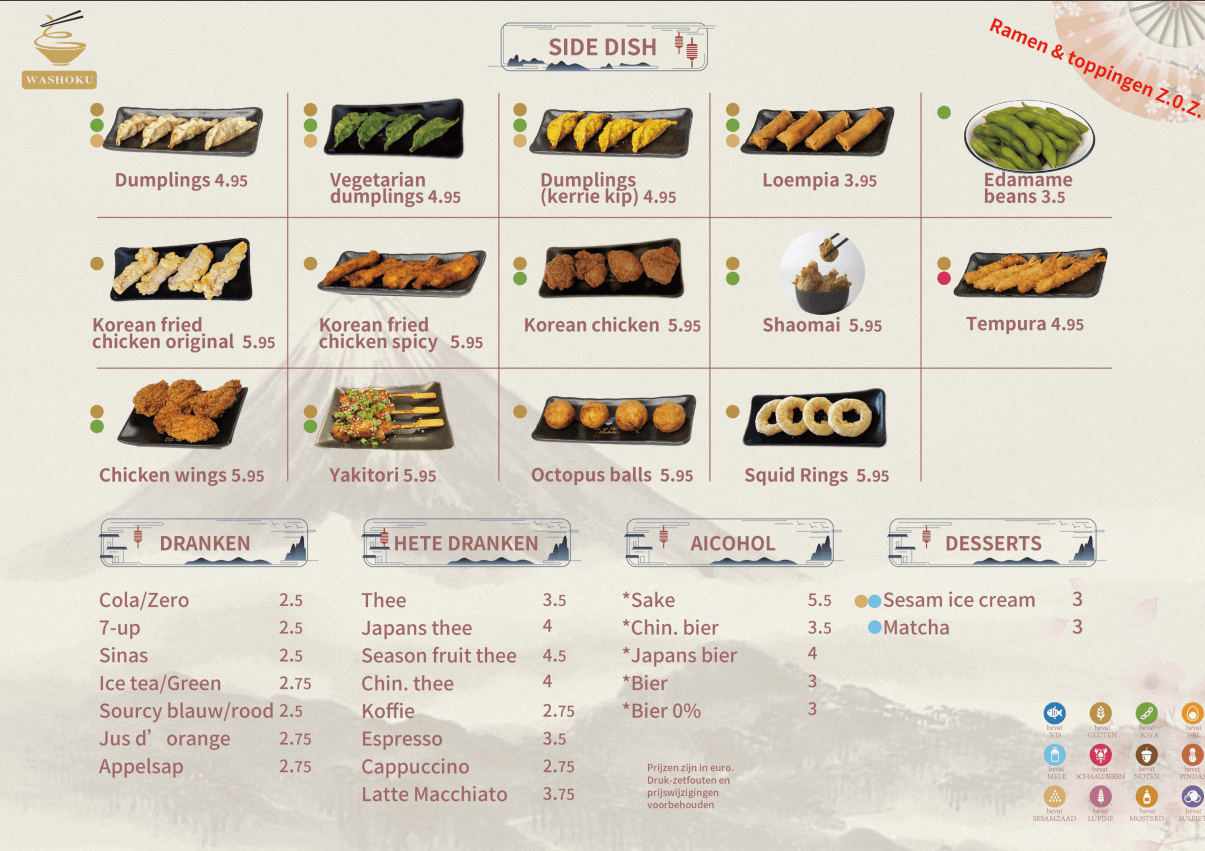 Menu pagina 2